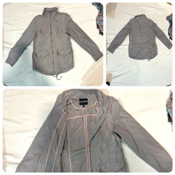 Express gray windbreaker jacket. Size S. - Picture 1 of 1